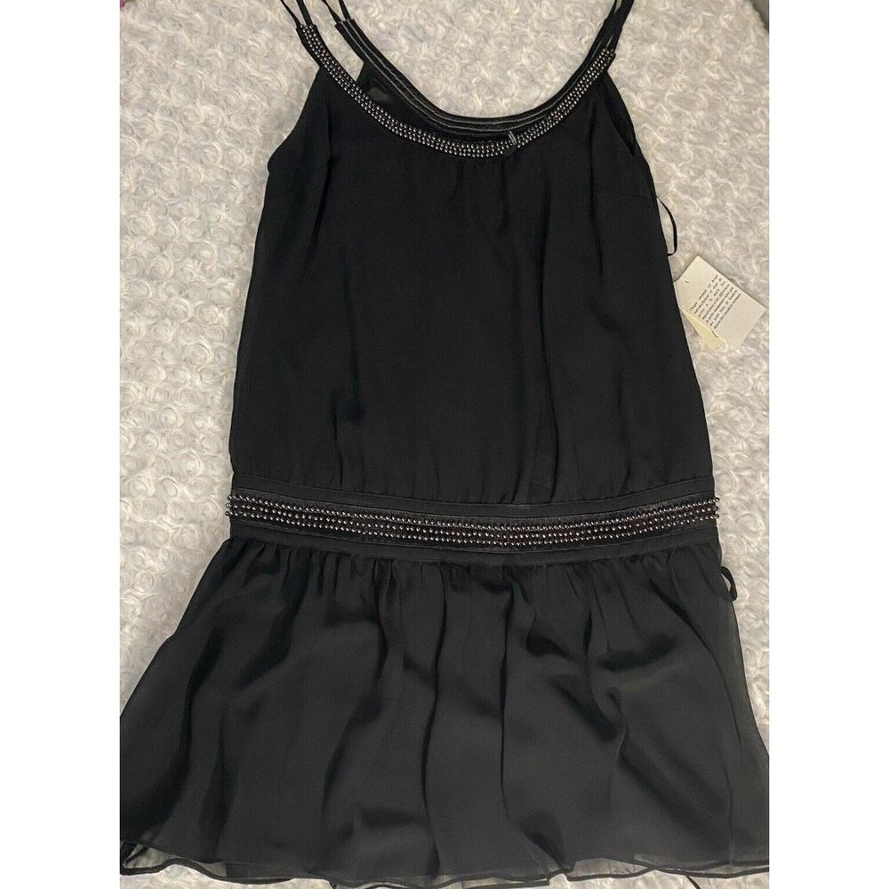Guess Beaded Dressy Tank Beaded Size 3 Jet Black - Picture 13 of 13